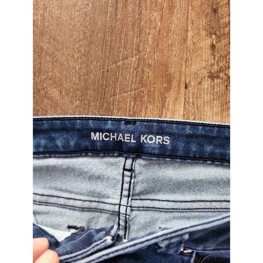 Michael Kors Womens Adult Skinny Jeans Size 8 Navy Blue - Picture 3 of 8